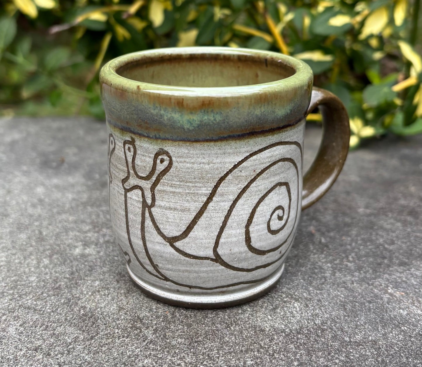 Small Carved Snail Mug 4oz