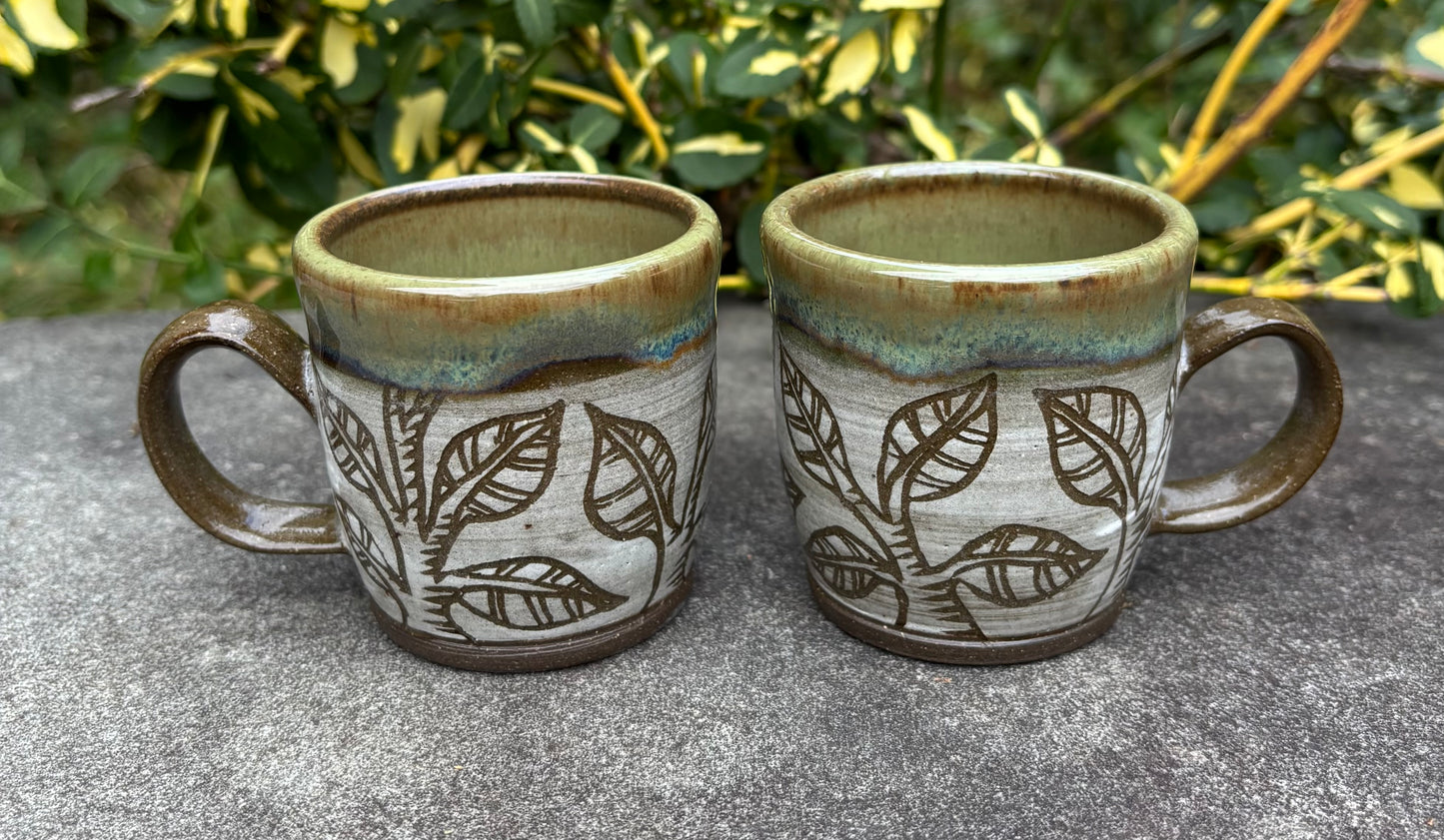 Small Carved Tree Cup 3oz