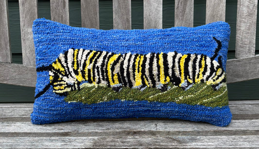 Tufted Monarch Caterpillar Pillow