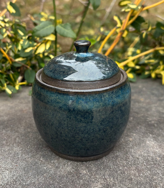 Dark Blue and Brown Jar