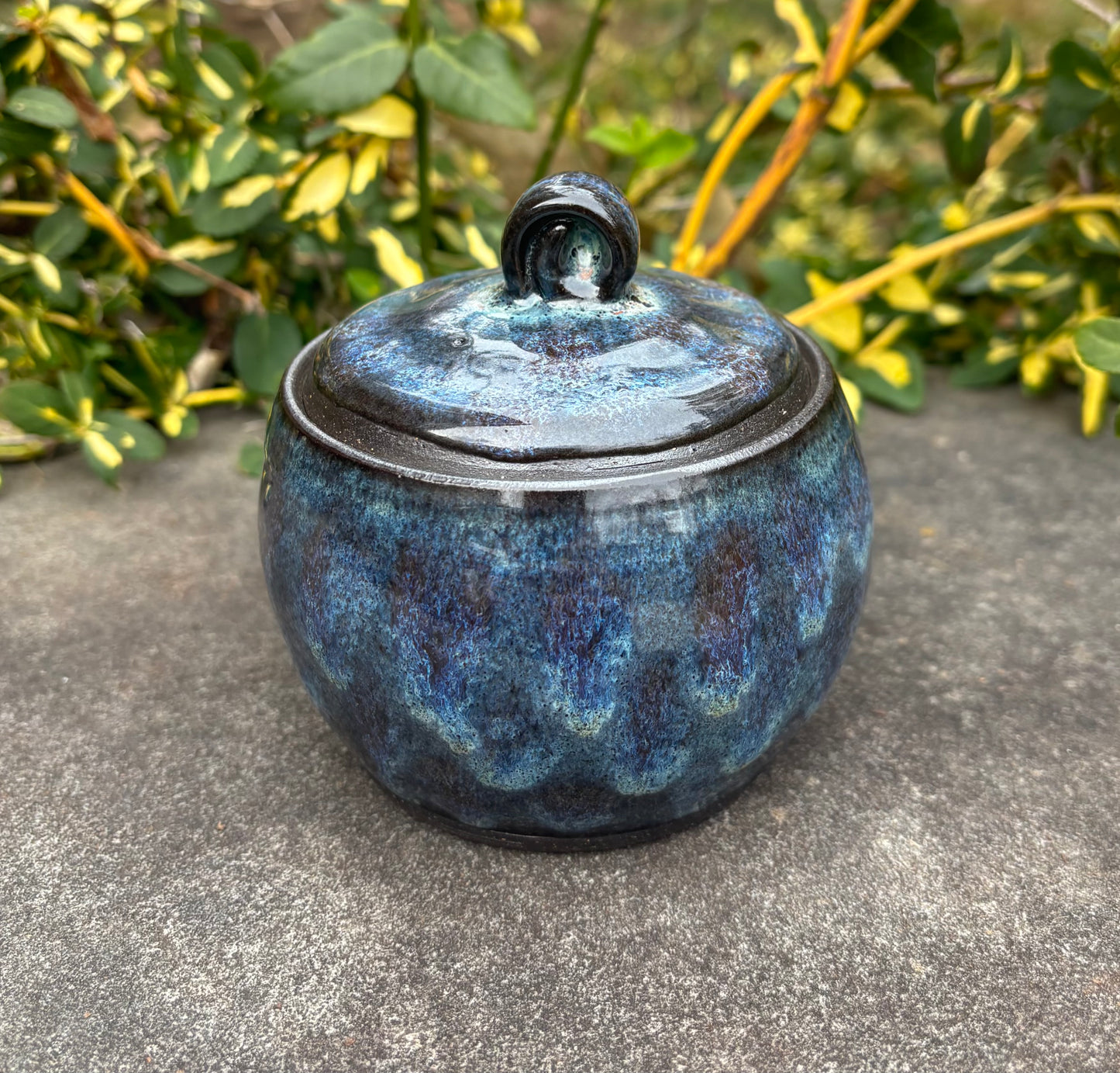 Blue Spotted Jar