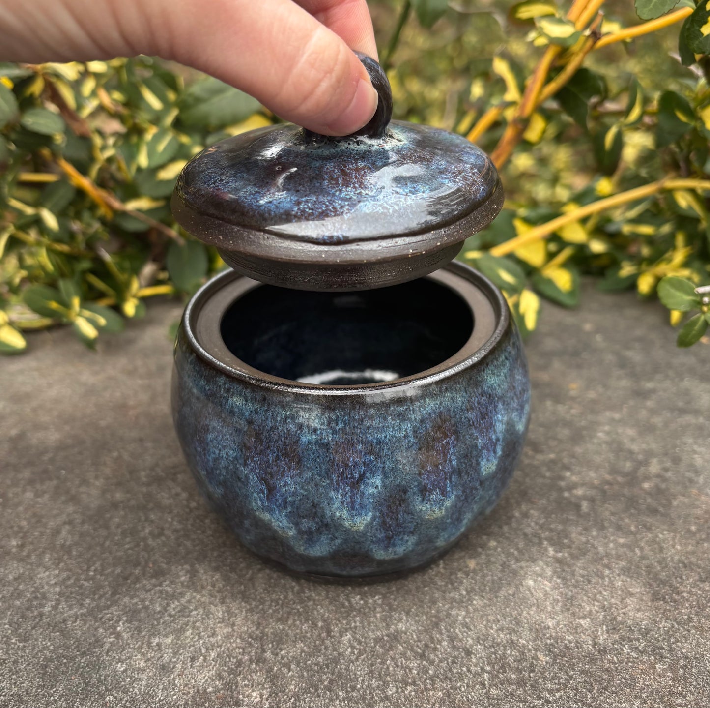 Blue Spotted Jar