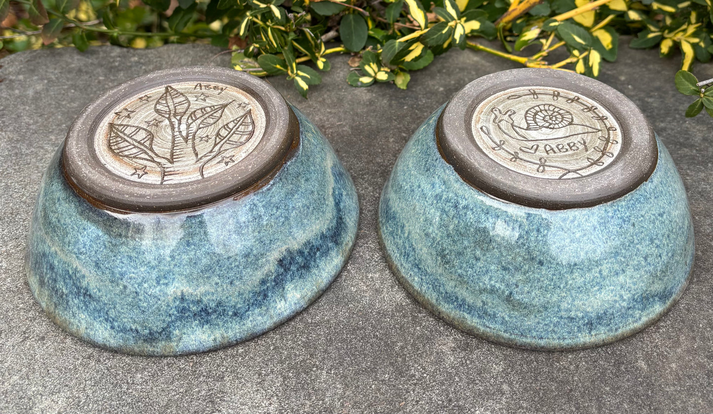 Medium Small Light Blue Bowl