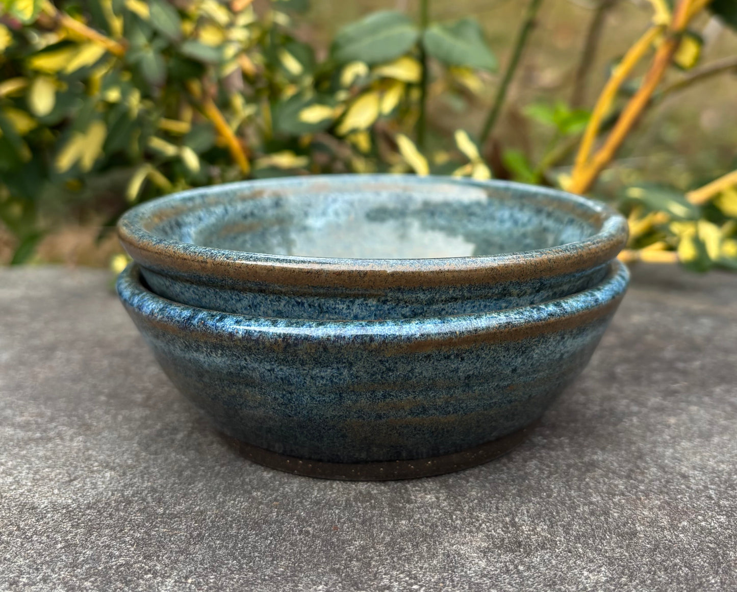 Small Blue and Brown Bowl