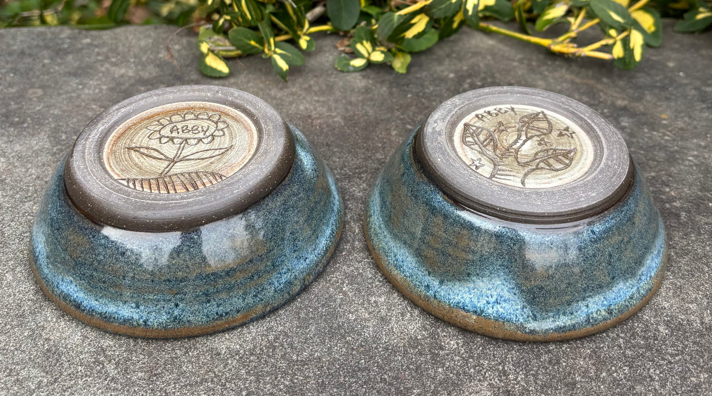 Small Blue and Brown Bowl