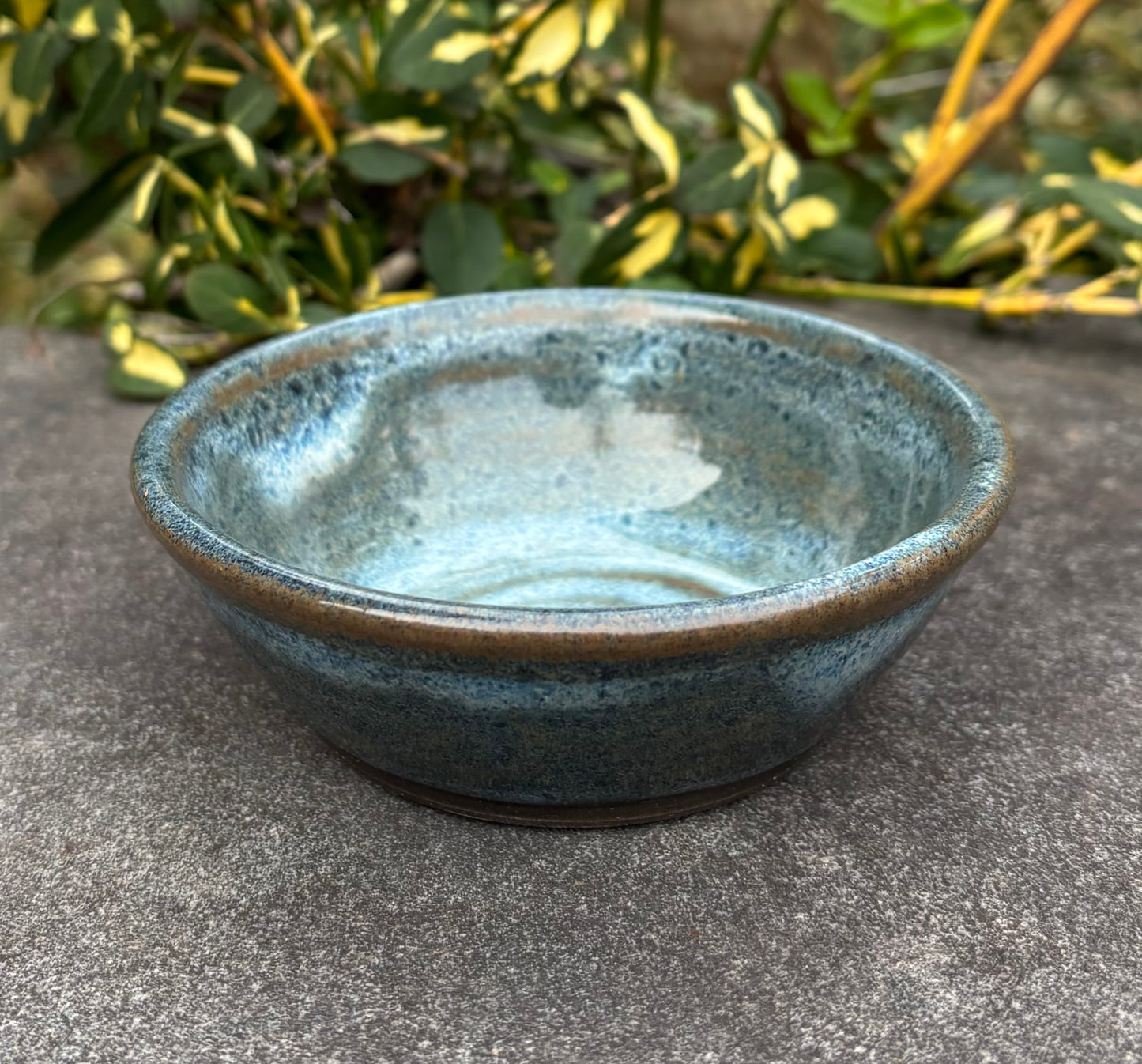 Small Blue and Brown Bowl
