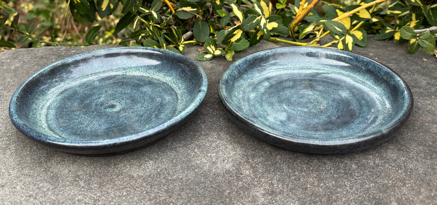 Small Gray Blue Plate