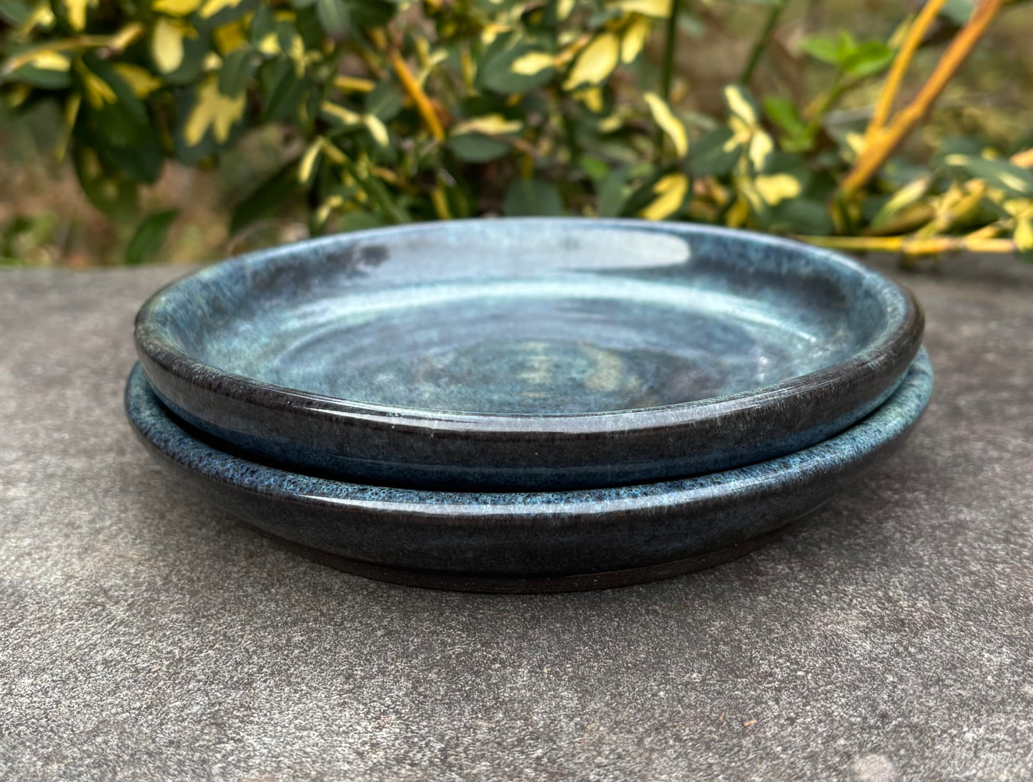 Small Gray Blue Plate