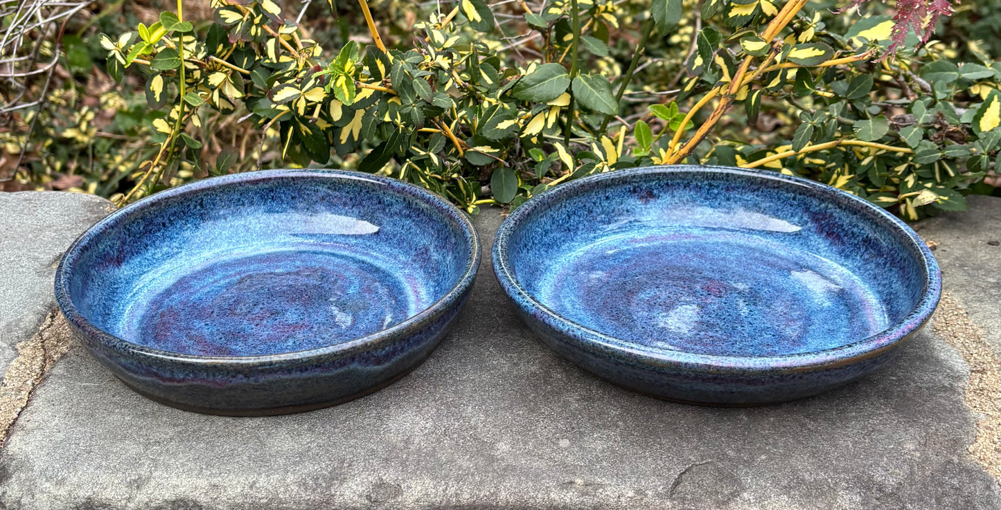 Blue and Purple Plate Bowl