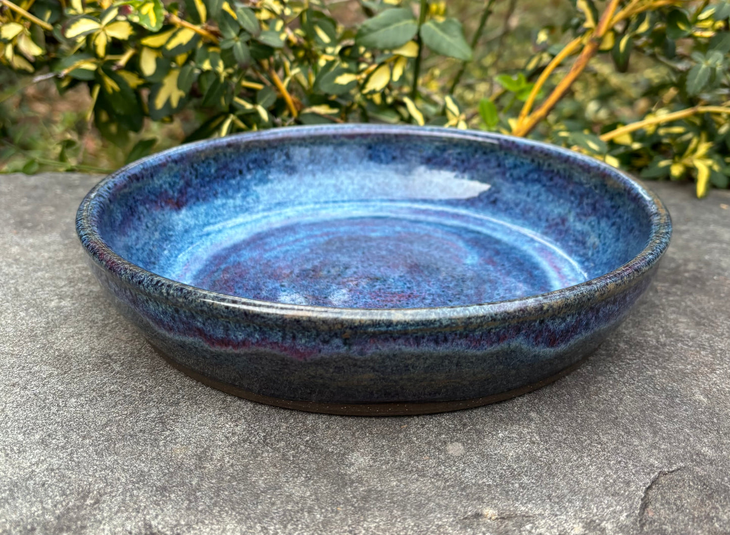 Blue and Purple Plate Bowl