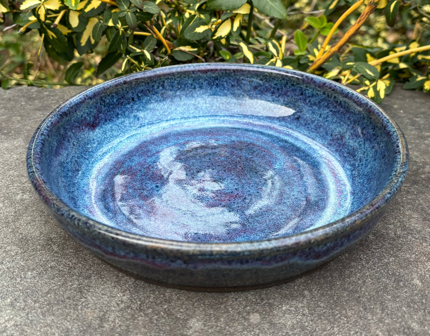 Blue and Purple Plate Bowl