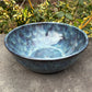 Large Gray Blue Speckle Bowl