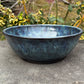Large Gray Blue Speckle Bowl