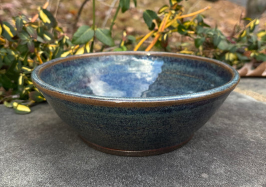 Medium Blue Brown Bowl