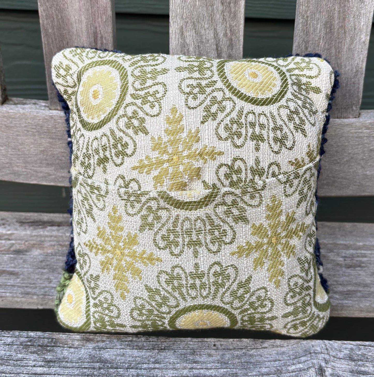 Tufted Tiny Purple House Pillow