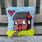 Tufted Tiny Pink House Pillow