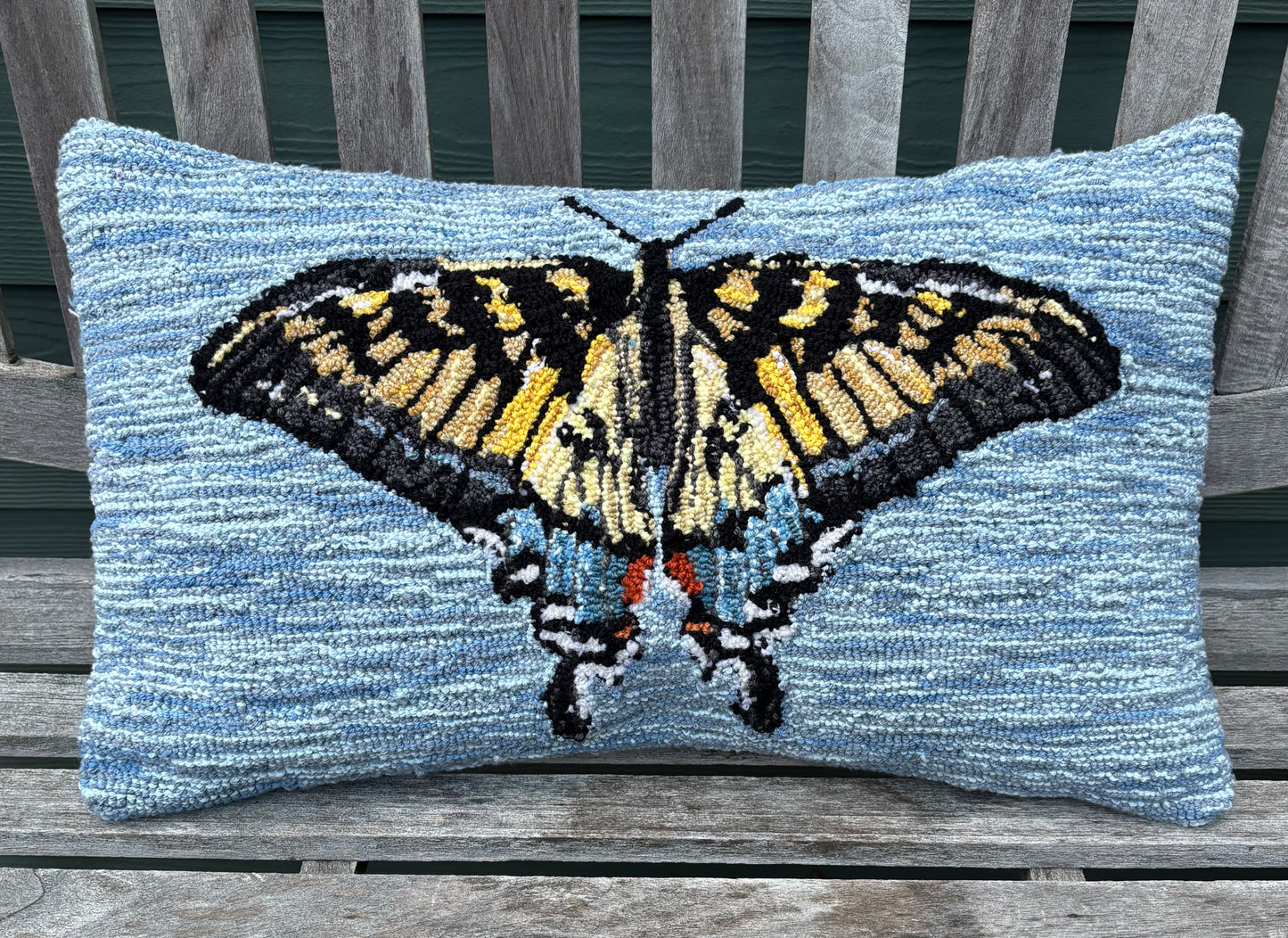 Tufted Eastern Tiger Swallowtail Butterfly Pillow