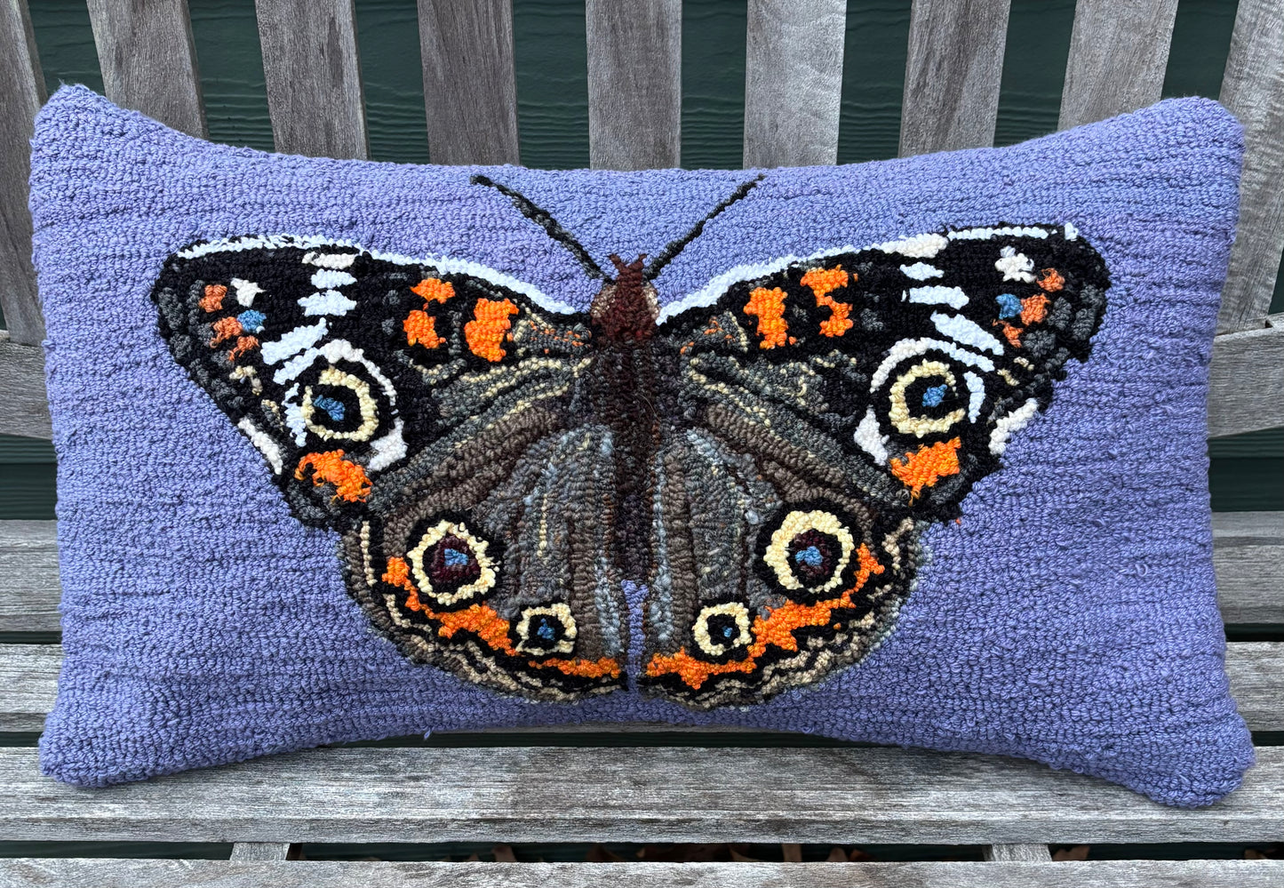 Tufted Buckeye Butterfly Pillow