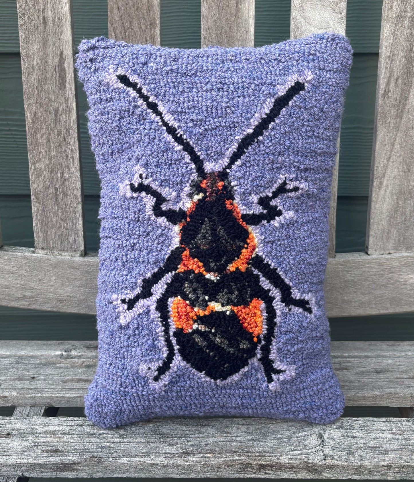 Tufted Large Milkweed Bug Pillow