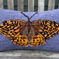 Tufted Great Spangled Fritillary Butterfly Pillow