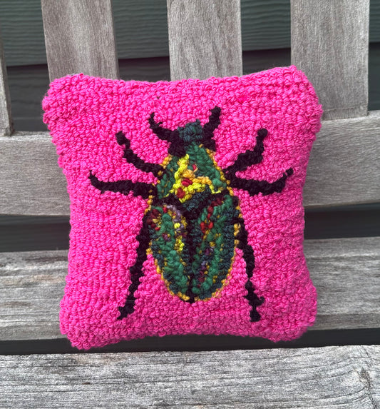 Tufted Tiny June Beetle Pillow