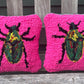 Tufted Tiny June Beetle Pillow