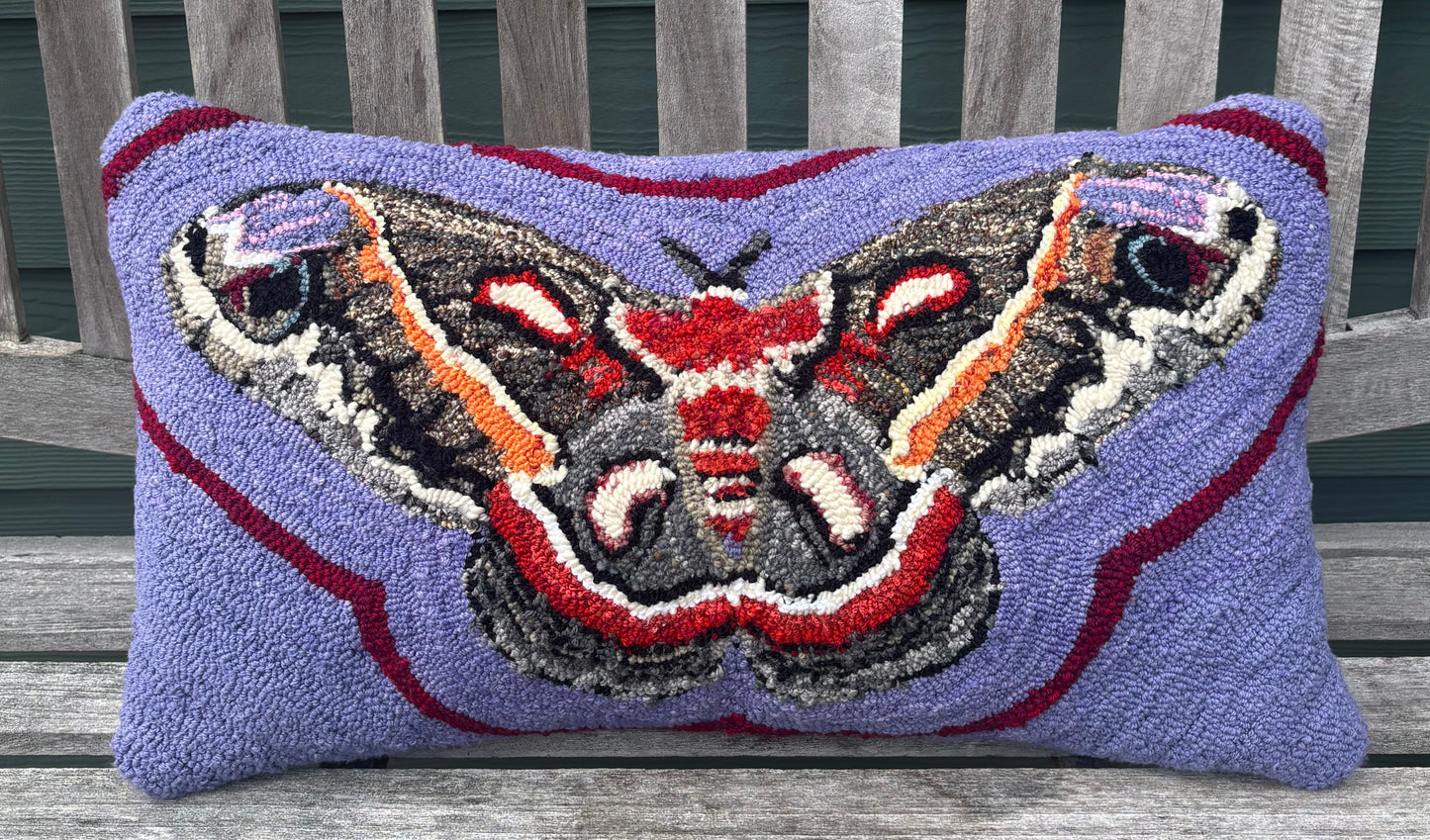 Tufted Cercropia Moth Pillow