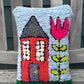 Tufted Orange House Pillow