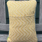 Tufted Yellow House Pillow