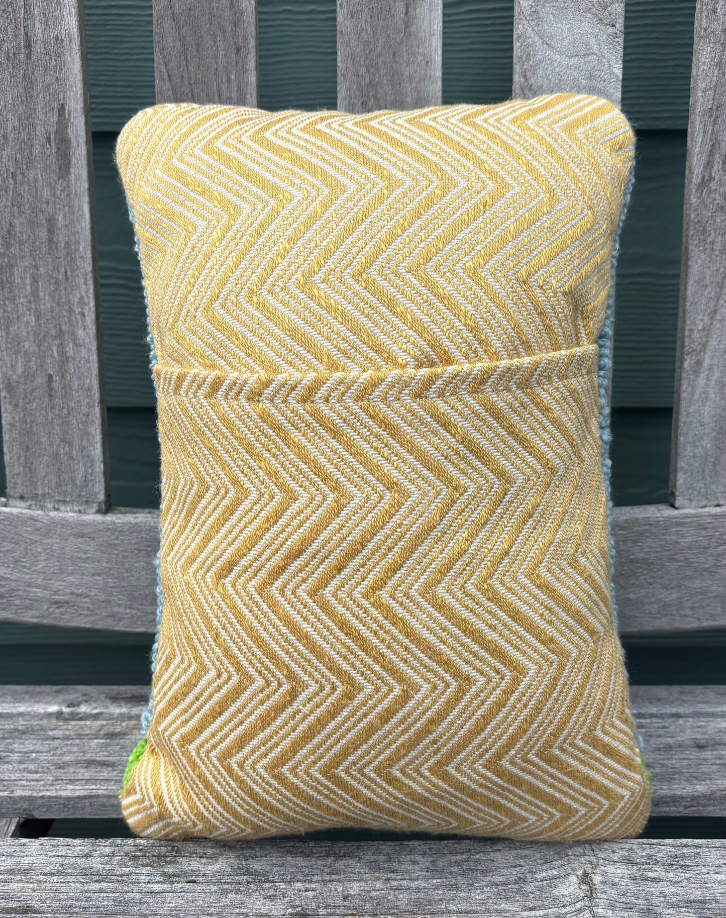 Tufted Yellow House Pillow