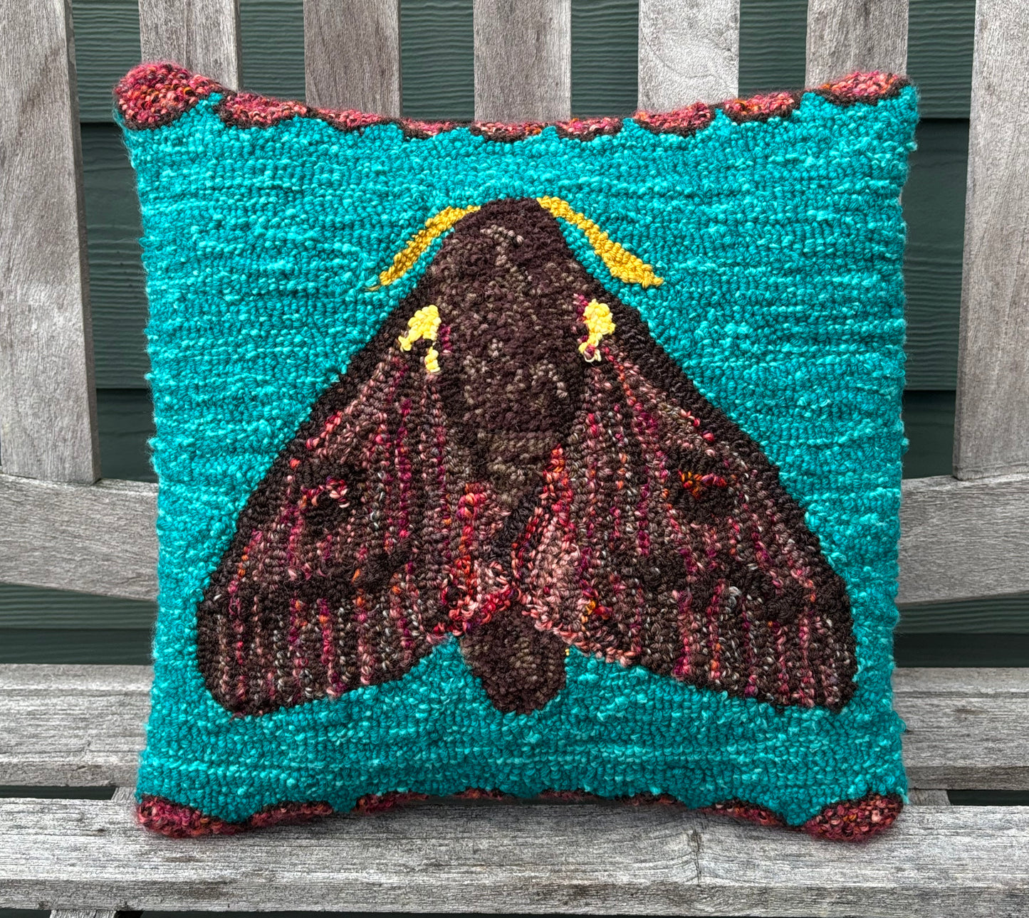 Tufted Pine Devil Moth Pillow