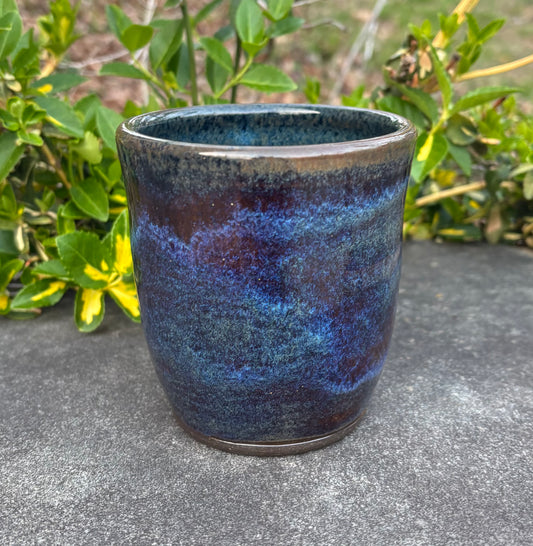 Dark Purple and Brown Handleless Mug 14oz