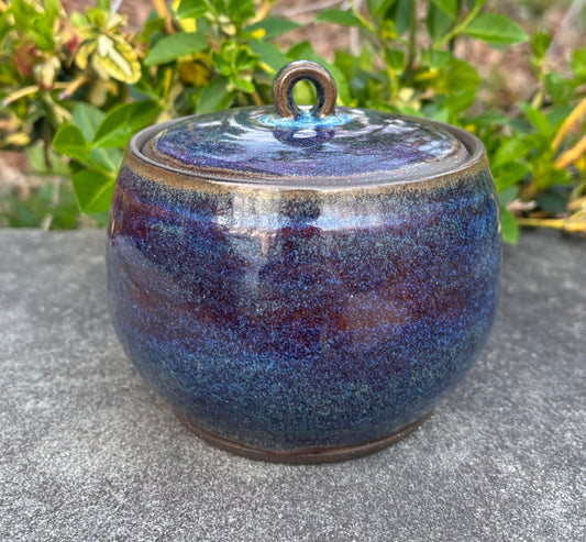 Dark Purple and Brown Jar