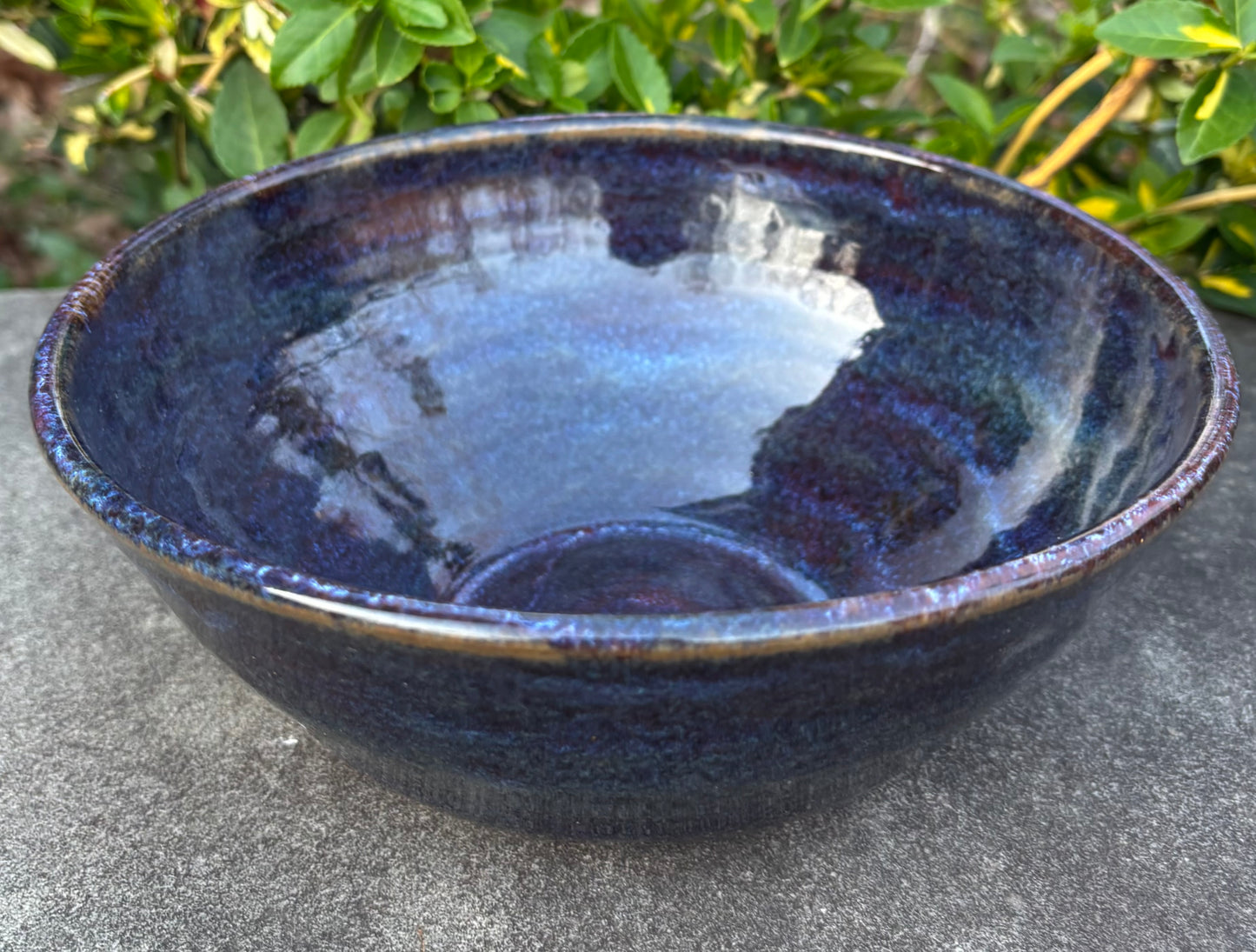 Large Purple and Brown Bowl
