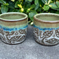 Small Green Carved Tree Mug 4oz