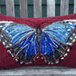 Tufted Common Morpho Butterfly Pillow