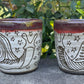 Red Carved Handleless Snail Love Mug 11oz