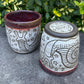 Red Carved Handleless Snail Love Mug 11oz