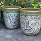 Green Carved Handleless Snail Love Mug 12oz