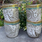 Green Carved Handleless Snail Love Mug 12oz