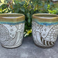Green Carved Handleless Snail Love Mug 12oz
