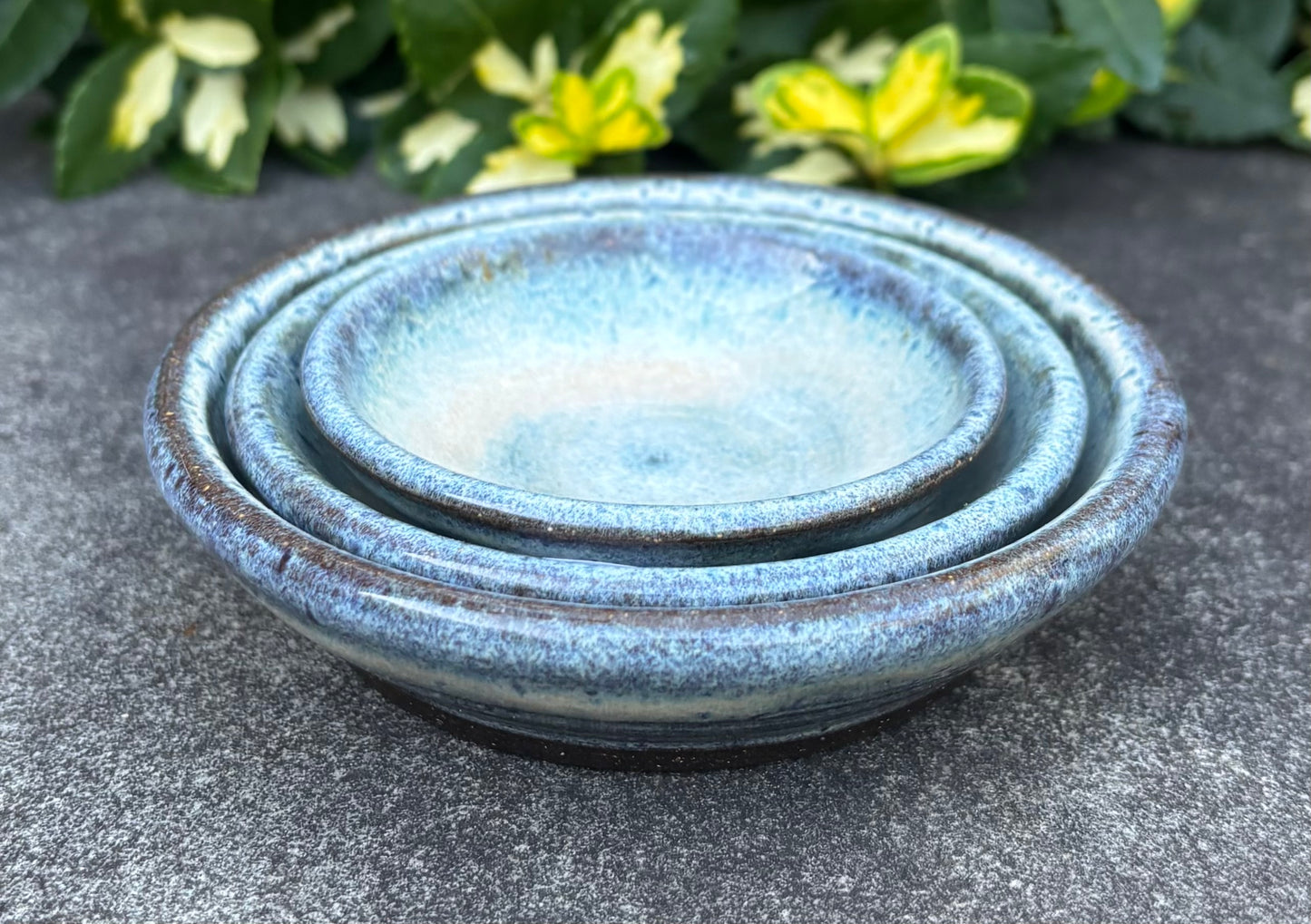 Tiny Light Blue Nesting Set of 3