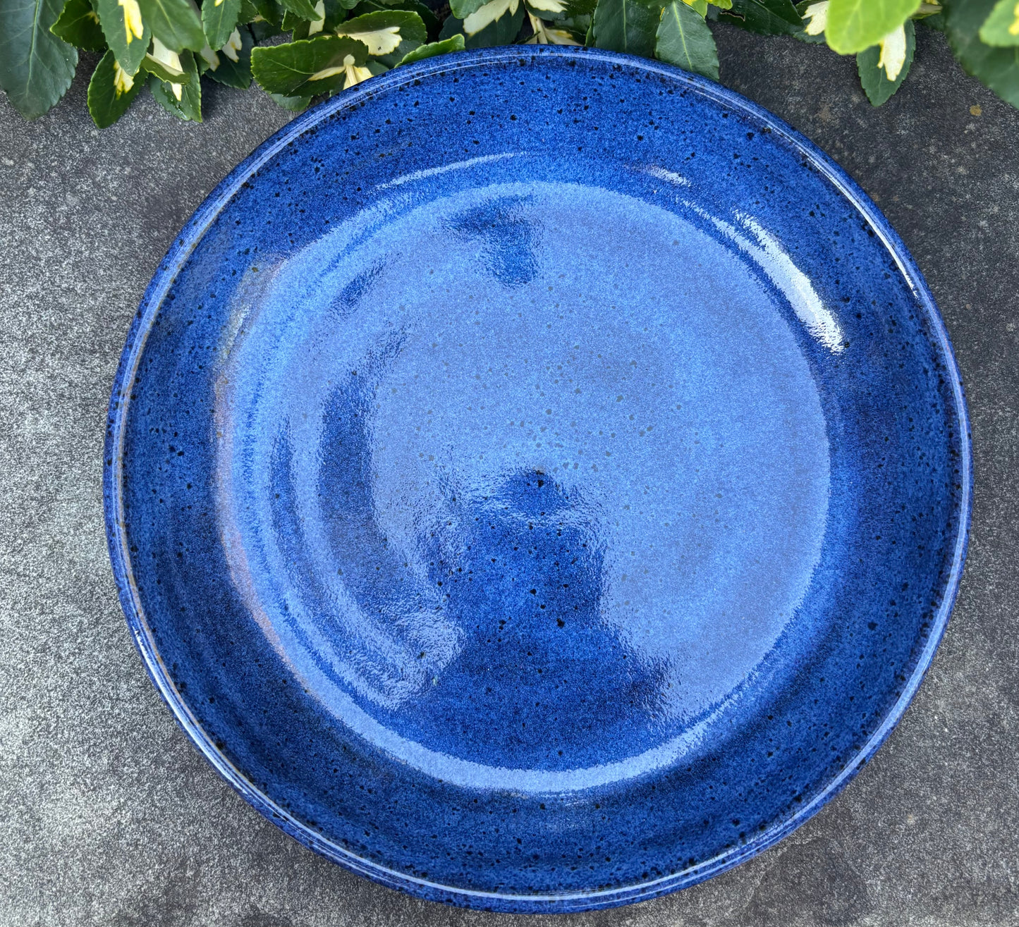 Dark Blue Plate Bowl