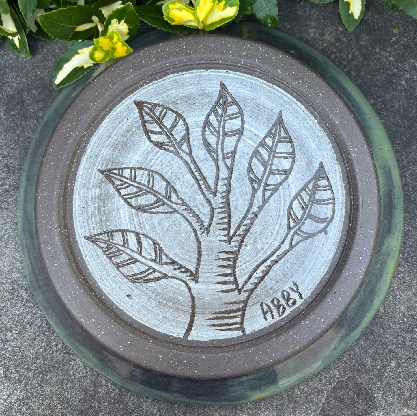 Green Plate Bowl