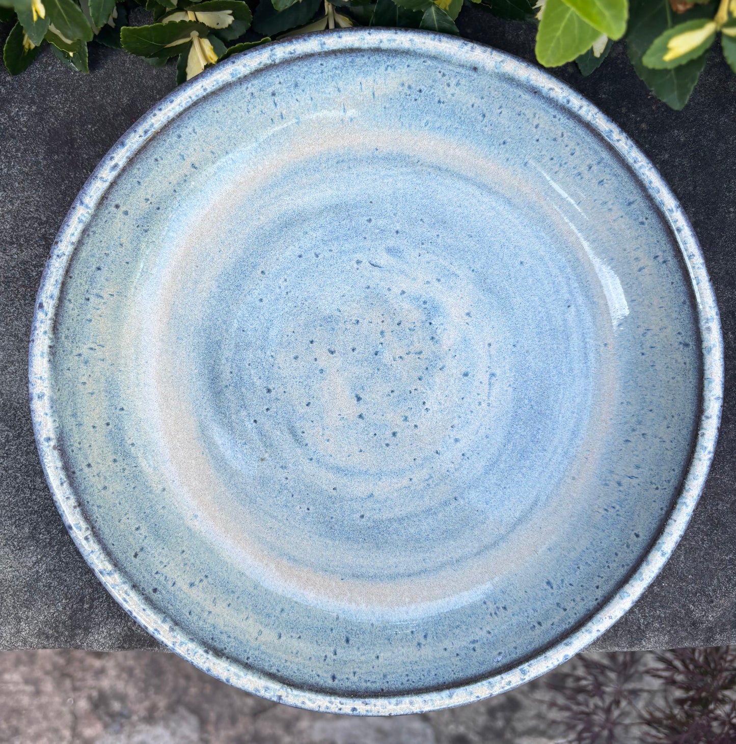 Light Blue Plate Bowl