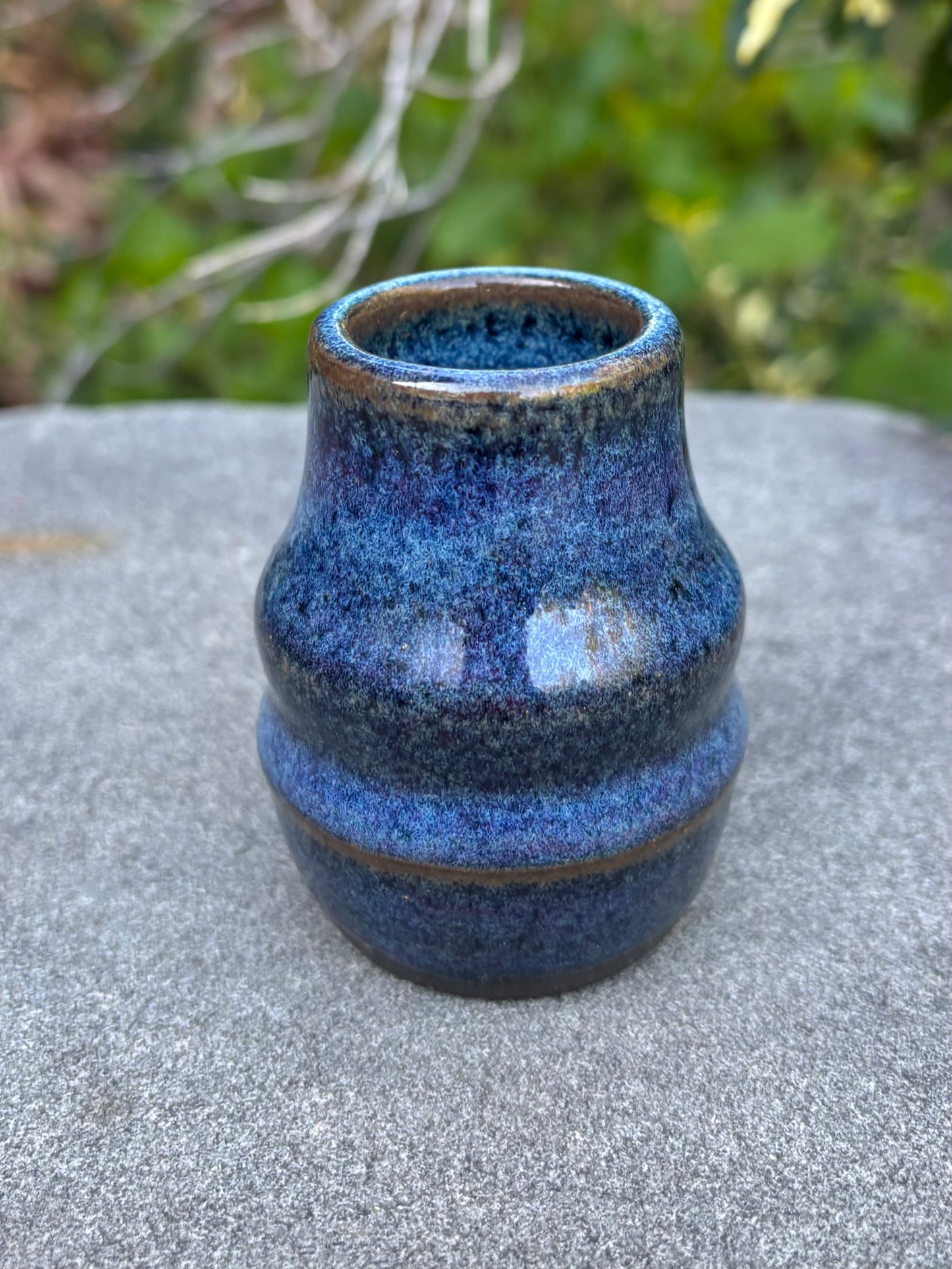 Tiny Purple and Blue Vase