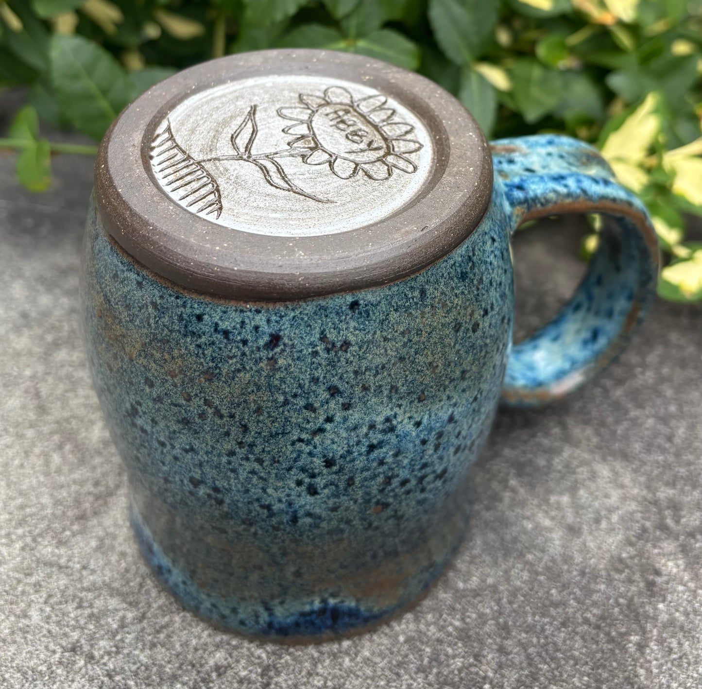 Blue and Brown Mug 13oz