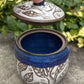 Carved Blue Tree Jar