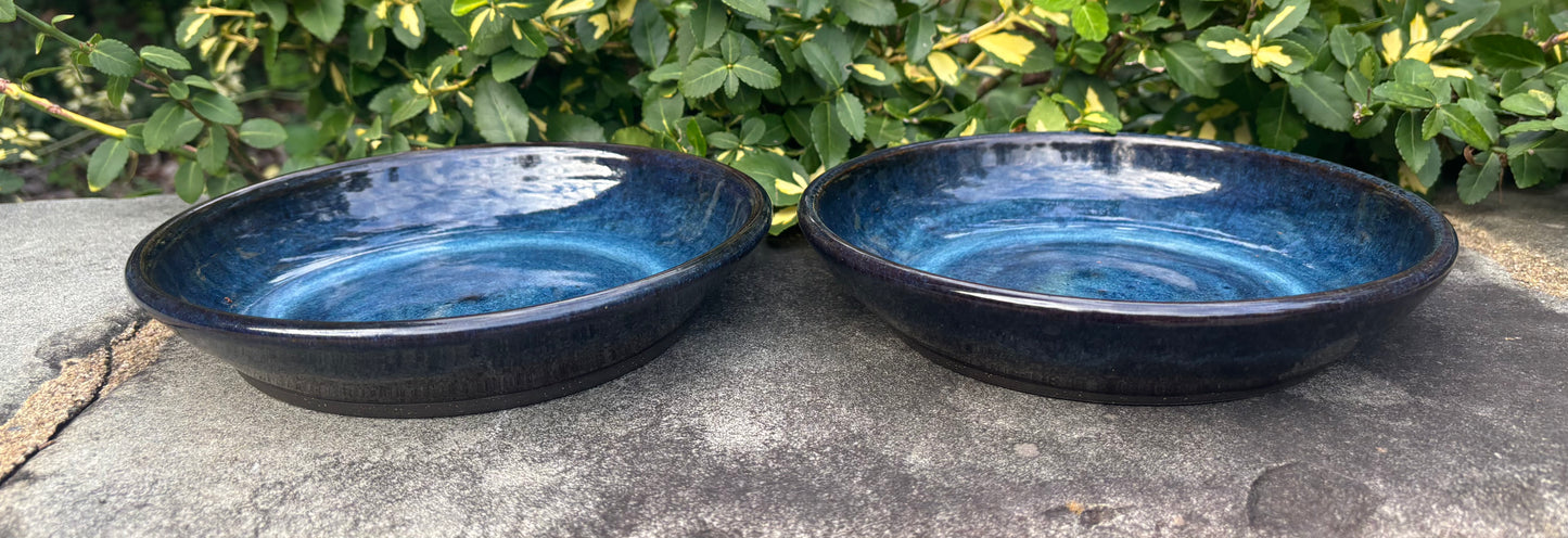 Dark Blue Plate Bowl