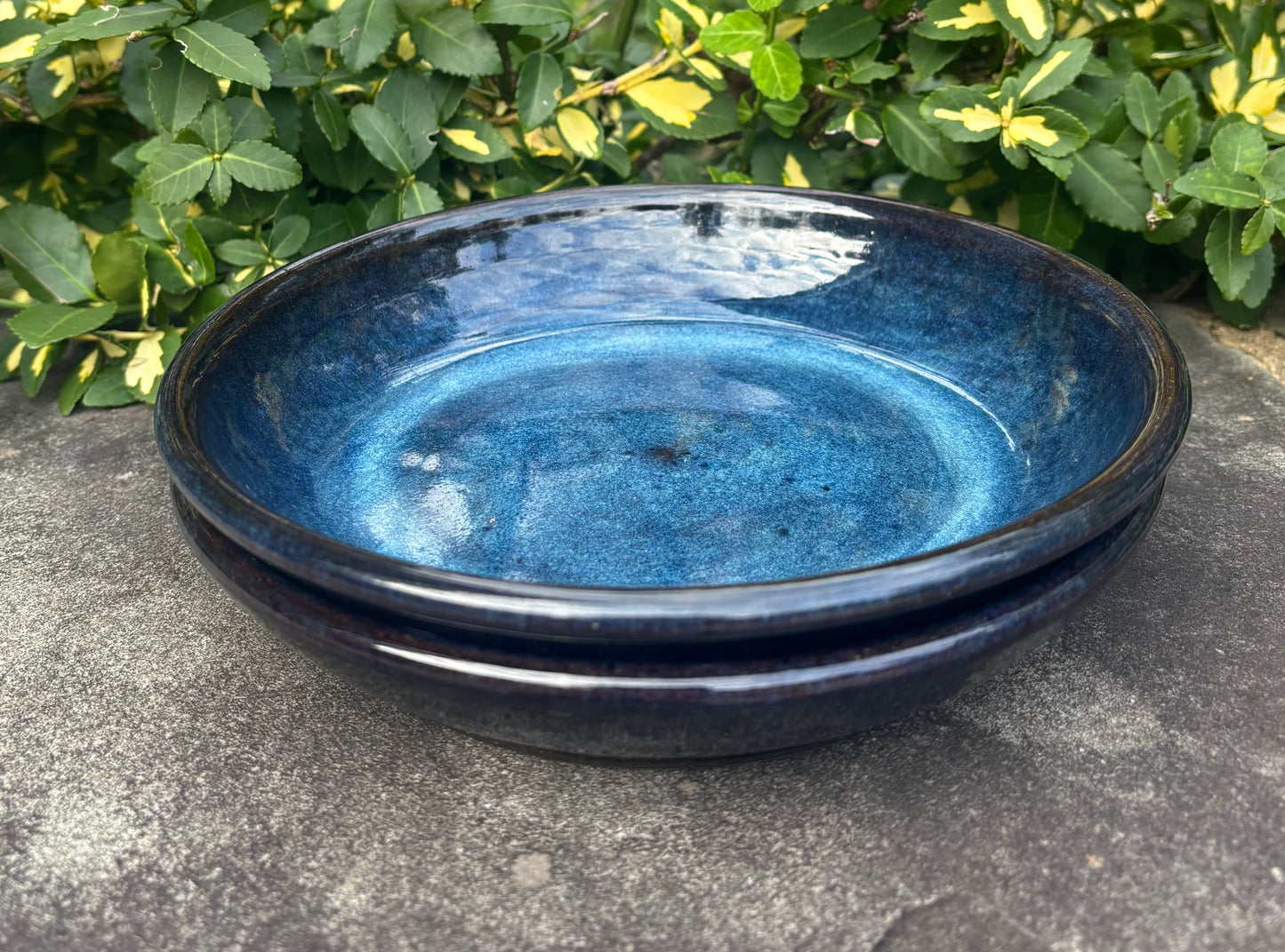 Dark Blue Plate Bowl
